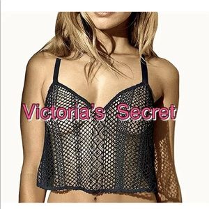 SOLD ‼️ Victorias Secret Fishnet Crop Top Babydoll